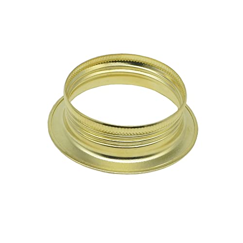 4x Schraubring E27 Metall d.53mm H.16mm für Lampen-Schirm oder Glas-Elemente (Goldfarben) von Christoph Palme