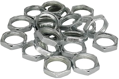 50x Sechskantmutter M10x1 SW12 H.3mm – ISO-Feingewinde DIN 13-5 – verzinkt - Gewindemutter - Eisenmutter mit Gewinde von Christoph Palme