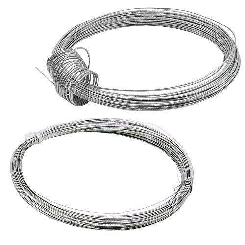 Eisendraht Set 0,4mm und 1,0mm verzinkt gebunden Basteldraht Flechtdraht Spanndraht Bindedraht Stahldraht Deko-Draht von Christoph Palme