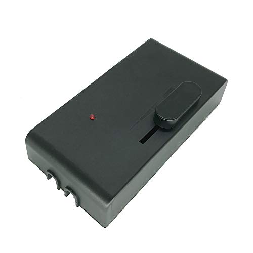 Fußdimmer Schwarz – 230 V – 60–300 W – mit Schieberegler – Schnurdimmer für Glühlampen – 1 Ausgang – IP20 – Dimmer Mod. 1013 von Christoph Palme