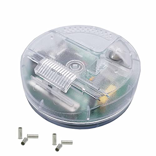 LED Dimmer 4-100W / HV-Halogen 40-250W | Rund Transparent d. 94mm | Elektronischer Fuß-Dimmer mit Schieberegler und AN/AUS Taste von Christoph Palme