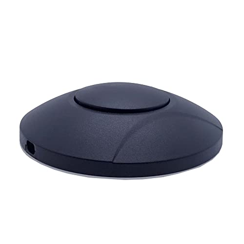 LED Fußdimmer Schwarz 2-100W, Super-Flach, Ø 80mm, 230V – Druckdimmer No. 64312 für dimmbare LED Lampen von Christoph Palme