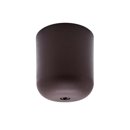 Moderner Lampenbaldachin ø 65mm H. 69mm aus mattem Kunststoff - Praktischer Baldachin für Ihre Lampe - einfache Montage - Ideal für DIY-Projekte (Braun) von Christoph Palme