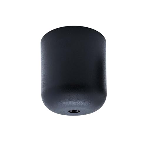 Moderner Lampenbaldachin ø 65mm H. 69mm aus mattem Kunststoff - Praktischer Baldachin für Ihre Lampe - einfache Montage - Ideal für DIY-Projekte (Schwarz) von Christoph Palme