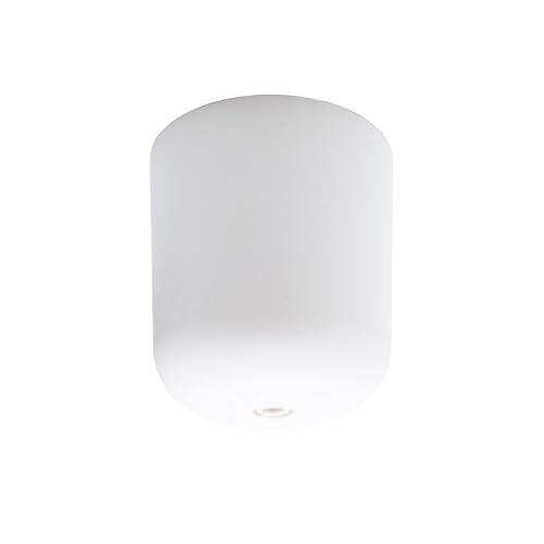 Moderner Lampenbaldachin ø 65mm H. 69mm aus mattem Kunststoff - Praktischer Baldachin für Ihre Lampe - einfache Montage - Ideal für DIY-Projekte (Weiß) von Christoph Palme