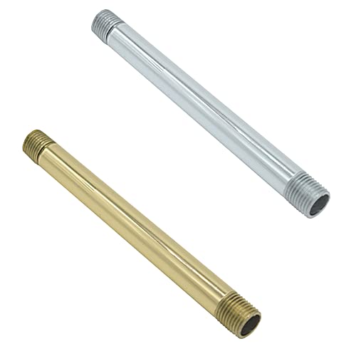 Pendelrohr 100mm ø10mm poliert Glattrohr mit Aufhängerohr Rohr Gold/Chrom (Messing glänzend) von Christoph Palme