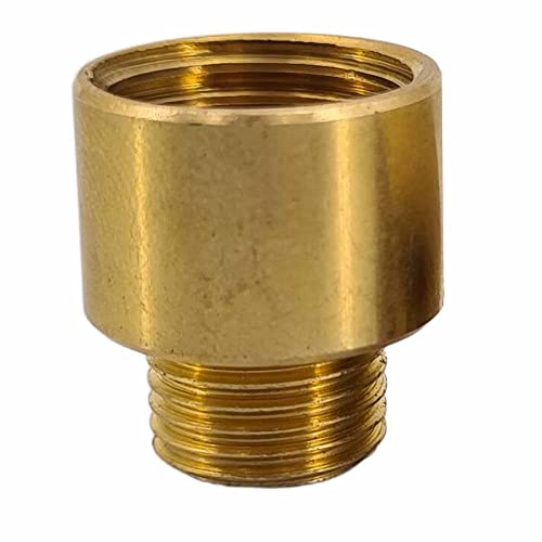 Reduzierstück IG M13x1 - AG M10x1 L.16mm Messing roh Reduzierstück Kopf von Christoph Palme