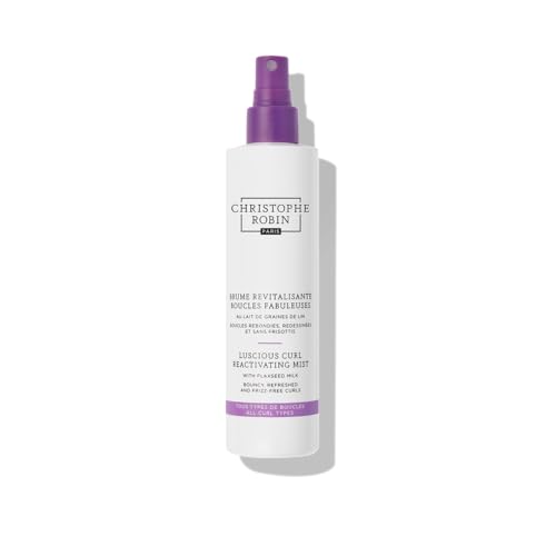 Christophe Robin Luscious Curl Reactivating Mist with Flaxseed Milk – Refreshes & Defines Curls, Adds Moisture & Shine, Reduces Frizz von Christophe Robin
