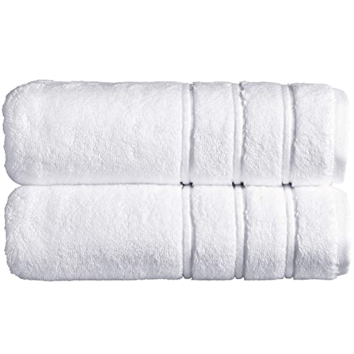 Christy Antalya Große Badetücher | 2er-Set | 100% türkische Baumwolle | 600GSM | weiches Plüsch Luxus Handtuch Set | 70 cm x 125 cm | schnell trocknend | weiß Christy Antalya Große Badetücher | 2er-Set | 100% türkische Baumwolle | 600GSM | weiches Plüsch Luxus Handtuch Set | 70 cm x 125 cm | schnell trocknend | weiß von Christy
