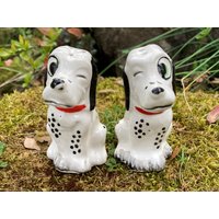 Vintage Anthropomorphe Winking Dalmatiner Hundesalz & Pfeffer Streuer | Made in Japan von ChristyLouVintage