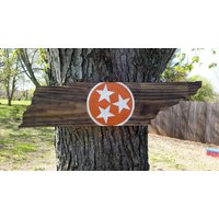 Handgefertigtes Tennessee Holzschild State Flagge Kunst Handgefertigtes Tennessee Holzschild State Flagge Kunst von ChristysKorner