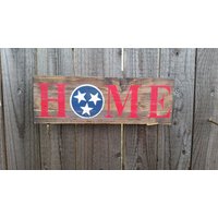 Tennessee State Flagge Holzschild Handgemachtes Wohndekor von ChristysKorner