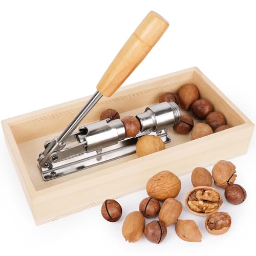 ChromLives Nussknacker Nußknacker Nussknacker Walnüsse Nut Cracker Nussknacker Edelstahl Walnussknacker Robuster Nussknacker Werkzeug für Nüsse Pekannüsse, Walnüsse Mandeln von ChromLives