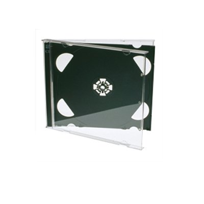 Chroma Products – XP Premium Grade Doppel CD Jewel Case mit schwarzem Tray, 25 Stück von Chroma