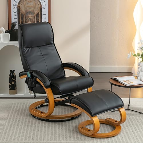 Chronetix Massagesessel Mit PU-Leder Verstellbarer Rückenlehne 10-Punkt-Massage Heizfunktion Fußhocker Drehbar Wohnzimmer Loungesessel Chronetix Massagesessel Mit PU-Leder Verstellbarer Rückenlehne 10-Punkt-Massage Heizfunktion Fußhocker Drehbar Wohnzimmer Loungesessel von Chronetix