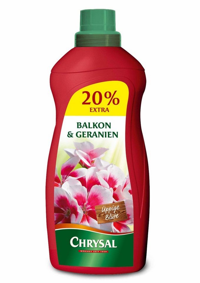 Chrysal Blumendünger Chrysal Balkon & Geranien 1200 ml, 1-St., 1200 ml Flasche von Chrysal