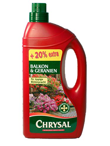 Chrysal Flüssigdünger Balkonpflanzen und Geranien, 1000 + 200 ml von Chrysal