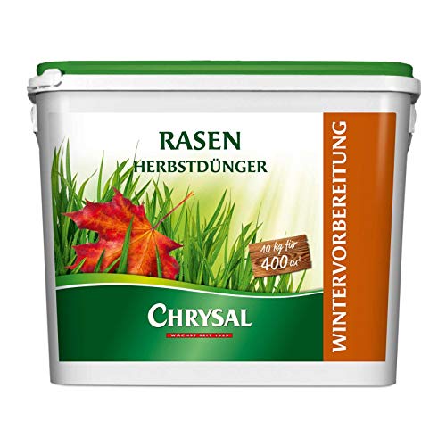 Chrysal Herbstrasendünger - 10 kg - Hochwertiger mineralischer Rasen Herbstdünger für 400 m² von Chrysal