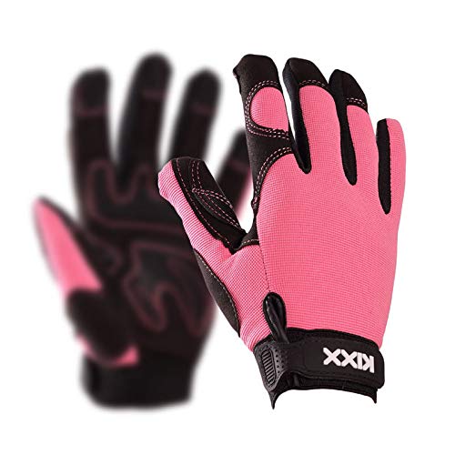 Chrysal KIXX Handschuh Synthetisches Leder Gr. 8 rosa/schwarz von Chrysal