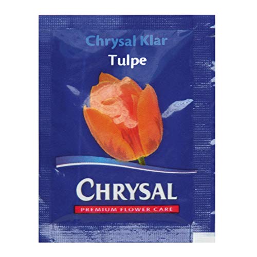 Chrysal Klar Tulpe - Schnittblumennahrung in Pulverform 5 g - Blumenfrisch für Tulpen - 100 Stück von Chrysal