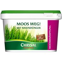 Chrysal Rasen-Dünger + Moos Weg Moosvernichter 3kg für 100m² von Chrysal