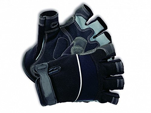 Chrysal KIXX Handschuh Synthetisches Leder/Halbfinger Gr. 11 schwarz von Chrysal