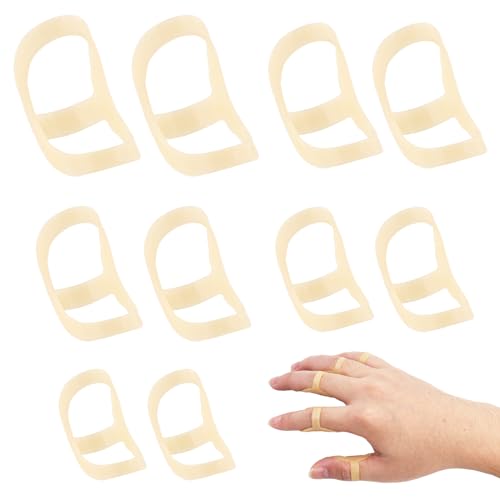 10 Stück Ovale Fingerschiene, Fingerstütze, finger schienen, Fingerglätter, Trigger Fingerschienen, Fingergelenkschutz, für Arthritis, Daumen Mittelfinger Pinky Oder Ringfinger (Größen 6,7,8,9,10) 10 Stück Ovale Fingerschiene, Fingerstütze, finger schienen, Fingerglätter, Trigger Fingerschienen, Fingergelenkschutz, für Arthritis, Daumen Mittelfinger Pinky Oder Ringfinger (Größen 6,7,8,9,10) von Chstarina