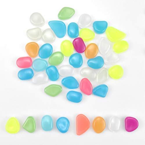 100 Stück Kieselsteine leuchten im Dunkeln, Bunt Leuchtsteine, Fluoreszierend Pebble Steine, Nachtleuchtende Steine, Kieselsteine Leuchtkiesel für Garten Aquarium Kinderzimmer Balkon Deko 100 Stück Kieselsteine leuchten im Dunkeln, Bunt Leuchtsteine, Fluoreszierend Pebble Steine, Nachtleuchtende Steine, Kieselsteine Leuchtkiesel für Garten Aquarium Kinderzimmer Balkon Deko von Chstarina