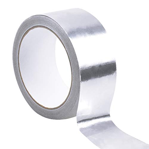 Aluminium Klebeband Aluminiumfolienband Hitzebeständige Hitzeschutzband Alufolie Isolierband Wasserdicht Klebeband zum Reparaturen Abdichten oder Dämmen 50mm x 20m von Chstarina