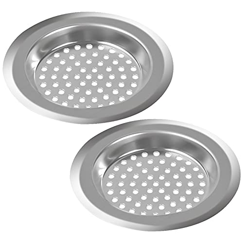 Chstarina 2 Stück Abflusssieb Edelstahl Waschbecken Sieb Ausgussfilter Plughole Spülbeckensieb für Küche, Dusche, Spüle, Badewanne von Chstarina