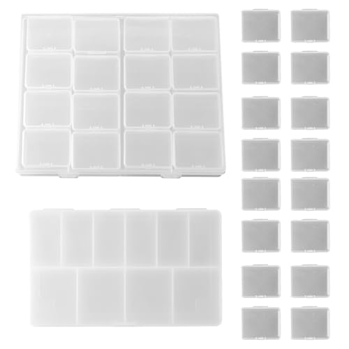 Chstarina 2 Stück Snackbox mit Verstellbaren Fächern, 26 Fächer Insgesamt, Snackteller mit Deckel, Kunststoff Snackschale, Snackbox Organizer, Kleine Aufbewahrungsboxen für Süßigkeiten, Nüsse, Schmuck Chstarina 2 Stück Snackbox mit Verstellbaren Fächern, 26 Fächer Insgesamt, Snackteller mit Deckel, Kunststoff Snackschale, Snackbox Organizer, Kleine Aufbewahrungsboxen für Süßigkeiten, Nüsse, Schmuck von Chstarina