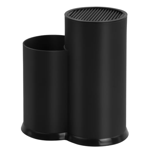 Chstarina Universal Messerblock Ohne Messer, 2 in 1, Messerblockhalter mit Utensilienhalter, Schwarz, für bis zu 12 Messern, Messeraufbewahrung Küche, Messerständer für Alle Küchenmesser Geeignet Chstarina Universal Messerblock Ohne Messer, 2 in 1, Messerblockhalter mit Utensilienhalter, Schwarz, für bis zu 12 Messern, Messeraufbewahrung Küche, Messerständer für Alle Küchenmesser Geeignet von Chstarina