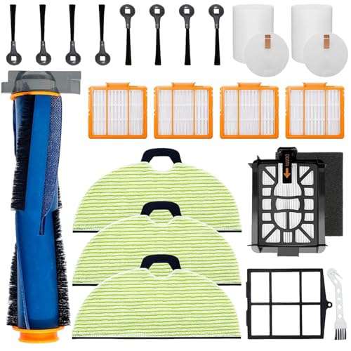 22 Stück Ersatzteile für Shark UR2650WS Matrix Plus 2-in-1 Saugroboter, Zubehör-Set mit Hauptbürste, Filter, Vorfilter, Filzfilter, Vormotor-Schaumfilter, Wischpad, Seitenbürsten 22 Stück Ersatzteile für Shark UR2650WS Matrix Plus 2-in-1 Saugroboter, Zubehör-Set mit Hauptbürste, Filter, Vorfilter, Filzfilter, Vormotor-Schaumfilter, Wischpad, Seitenbürsten von Chuancheng