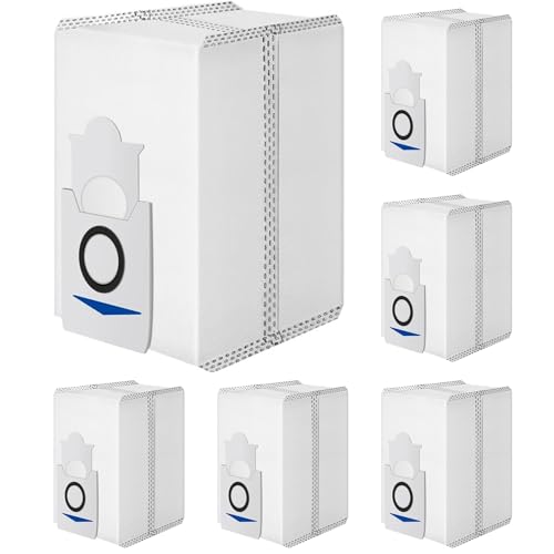 Aktivkohle-Staubbeutel für Ecovacs Deebot T30S Combo/X2 Combo Roboter-Staubsauger, Ersatzbeutel, Staubsammelbeutel, Zubehör-Set, 6 Stück von Chuancheng