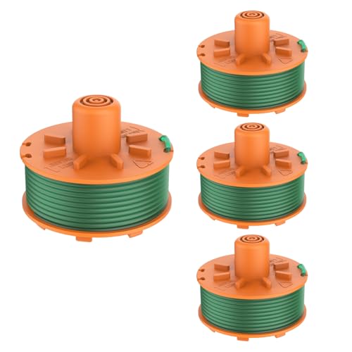 Chuancheng 4 x Unkrautfresser Fadenspule Schnurzubehör für Gardena Turbo Trimmer SmallCut (Art.-Nr. 2402 & 2404) Rasentrimmer, Ersatzteile 4 Spulen von Chuancheng