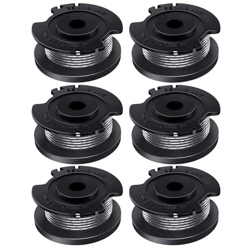 Chuancheng 6 Stück Fadenspule F016800569 Ersatzspule für Bosch EasyGrassCut 23/26/18/18-230/18-260/18-26,Art 23 SL,Art 26 SL Rasenmäher Teile von Chuancheng