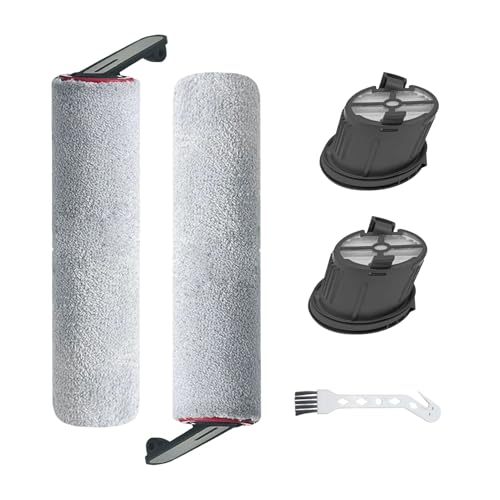 Mop-Rollen-HEPA-Filter für MOVA X4 Pro Nass- und Trockensauger, 2 waschbare und wiederverwendbare Wischrolle, 2 Filter, 1 Reinigungsbürste von Chuancheng