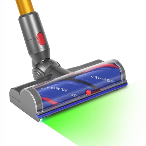 V7 V8 Upgrade LED Roller Cleaner Head for Dyson V10 V11 V12 V15 Vacuum, Attachments Parts Quick Release Motor-Head for Dyson von Chuancheng