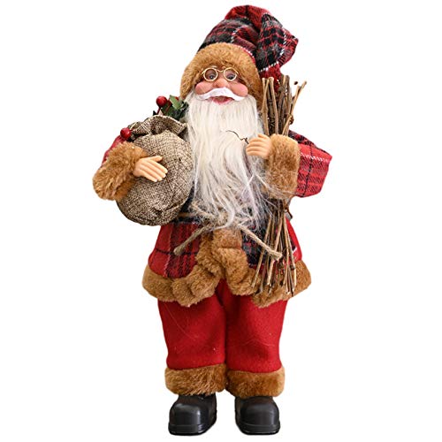 30cm Weihnachtsmann Deko Weihnachtsmänner Figur Nikolaus Santa Claus, 4 verschiedene Modelle zur Auswahl von Chuanfeng