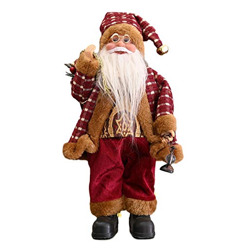 30cm Weihnachtsmann Deko Weihnachtsmänner Figur Nikolaus Santa Claus, 4 verschiedene Modelle zur Auswahl von Chuanfeng