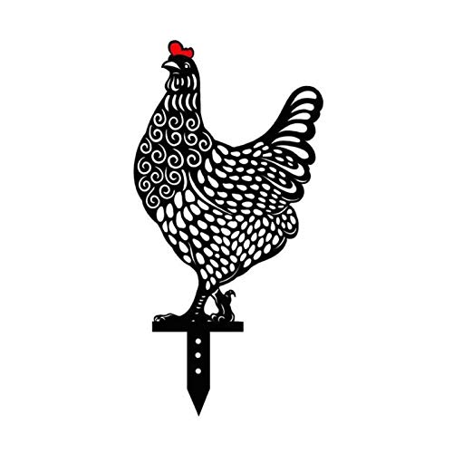 Chicken Yard Art Gartenschilder - Gartenfigur Metall Huhn Deko Handarbeit Gartendeko Gartenstatuen Für Garten, Terrasse Balkon Blumentopf Chicken Yard Art Gartenschilder - Gartenfigur Metall Huhn Deko Handarbeit Gartendeko Gartenstatuen Für Garten, Terrasse Balkon Blumentopf von Chuanfeng