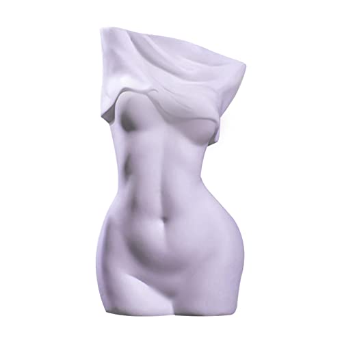 Chuanfeng Frauen-Körper-Pflanzer, weibliche Körperform-Töpfe, Innovative weibliche Körperkunst-Vase, Moderne Hauptdekoration, weiß/schwarz, kleine/große personalisierte Harzvase von Chuanfeng