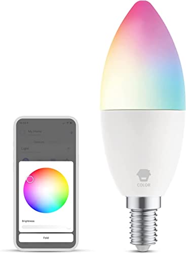 Chuango C372C - Smart Kerzenglühbirne White & Color - Intelligente, energieeffiziente Glühbirne, Alexa, Google, Siri, 5 W, 220-240 V, E14-Fassung von Chuango