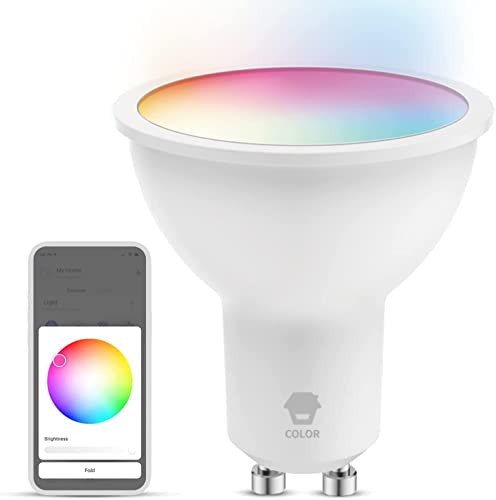 Chuango GU10C - Smart Ambiance LED Glühbirne White & Color, Intelligente, energieeffiziente Glühbirne, Alexa, Google, Siri, 5 W, 220-240 V, GU10-Fassung von Chuango