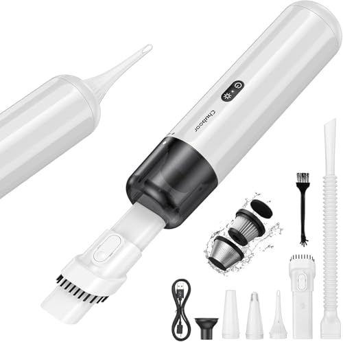 Chuboor Mini Staubsauger Handstaubsauger akku, 15000Pa Leistungsstarker Akku Handstaubsauger Hohe Leistung Mini Staubsauger 6 in 1 mit Luftgebläse/Inflator/Pumpe/LED und SOS-Licht Chuboor Mini Staubsauger Handstaubsauger akku, 15000Pa Leistungsstarker Akku Handstaubsauger Hohe Leistung Mini Staubsauger 6 in 1 mit Luftgebläse/Inflator/Pumpe/LED und SOS-Licht von Chuboor