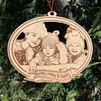 5 "Custom Fotoornament - Laser Geschnittenes Und Geätztes Holz von Chuddywinks
