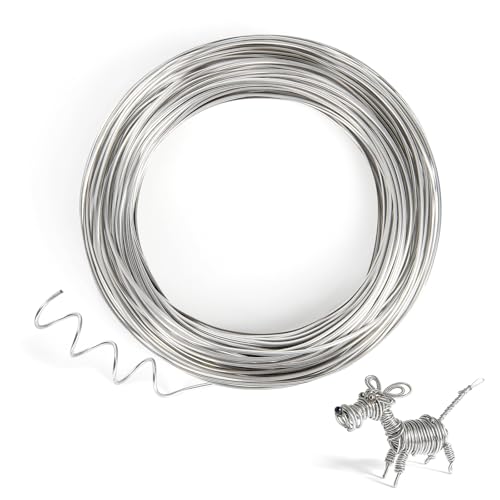 20 Meter Edelstahl Basteldraht, 17 Gauge 1.2mm Dicke Rostfreier Stahl Bildhauerei Draht, Armatur Draht für Bildhauerei, Biegsamer Metalldraht für die Herstellung von Puppen Skelett, DIY-Handwerk 20 Meter Edelstahl Basteldraht, 17 Gauge 1.2mm Dicke Rostfreier Stahl Bildhauerei Draht, Armatur Draht für Bildhauerei, Biegsamer Metalldraht für die Herstellung von Puppen Skelett, DIY-Handwerk von Chudeng