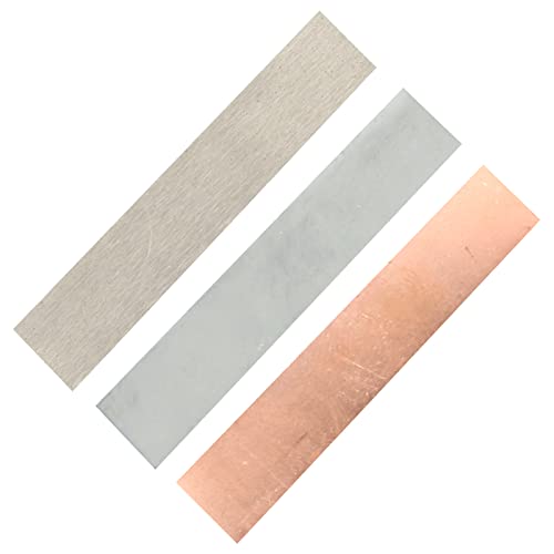 Anodensatz, 25 x 152 x 1 mm, Anodenblech aus reinem Nickel, Anodenblech aus reinem Kupfer und Anodenblech aus reinem Zink Anodensatz, 25 x 152 x 1 mm, Anodenblech aus reinem Nickel, Anodenblech aus reinem Kupfer und Anodenblech aus reinem Zink von Chudeng
