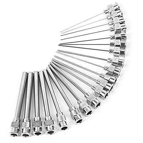 Futongda 20 Stück Dispensing Needle, Spritzen Nadeln mit stumpfer Spitze Dosiernadel Spitz lang Blunt Tip Syringe Needles für Experimente Laborgebrauch Nachfüllung Futongda 20 Stück Dispensing Needle, Spritzen Nadeln mit stumpfer Spitze Dosiernadel Spitz lang Blunt Tip Syringe Needles für Experimente Laborgebrauch Nachfüllung von Chudian
