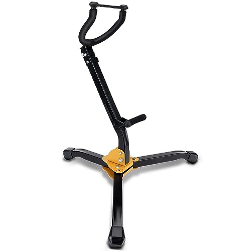 ChuerTech Saxophonständer, Faltbarer Saxophon Halter für Alt- / Tenorsaxophon, Alt-/Tenor-Saxophon Halter Verstellbarer Dreieck aus Metall - Schwarz ChuerTech Saxophonständer, Faltbarer Saxophon Halter für Alt- / Tenorsaxophon, Alt-/Tenor-Saxophon Halter Verstellbarer Dreieck aus Metall - Schwarz von ChuerTech
